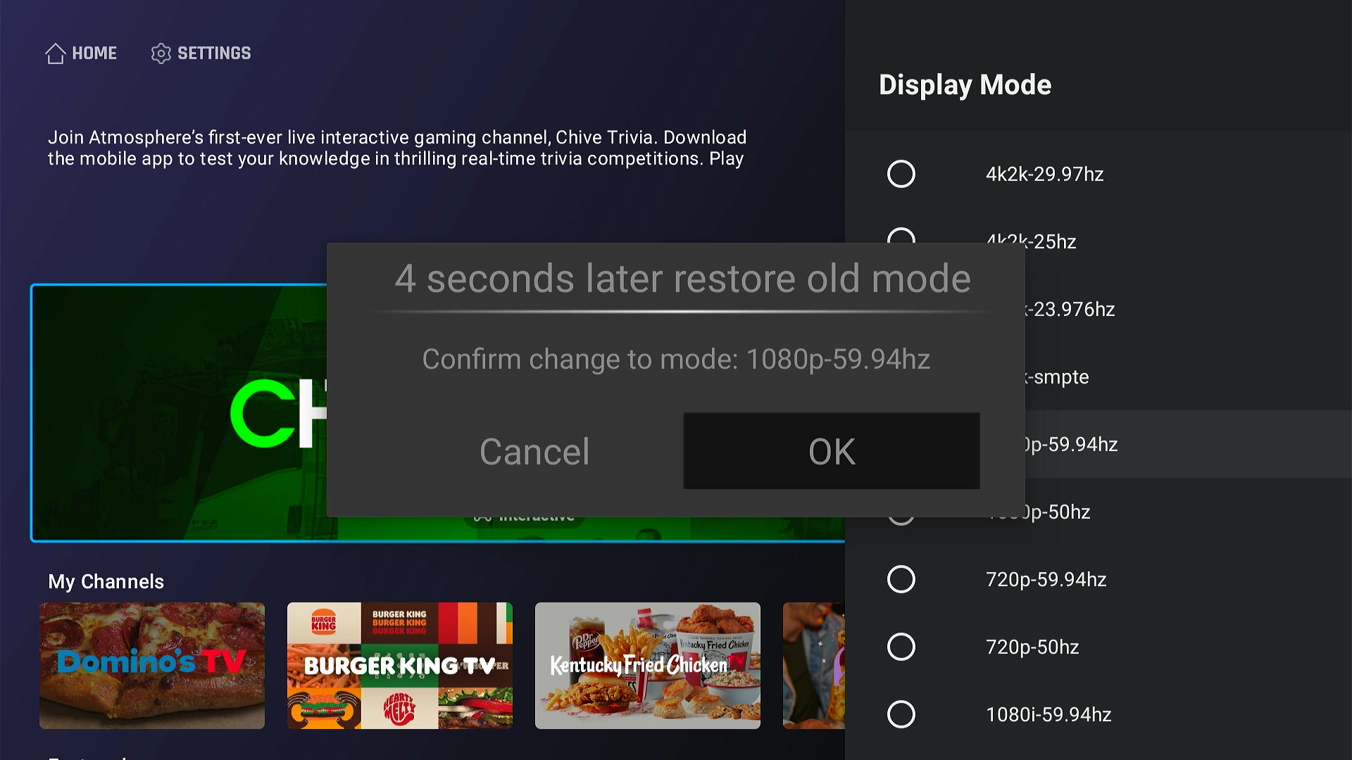How do I change the resolution on my device?